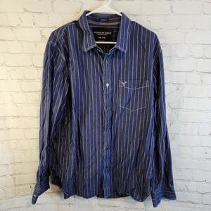 Men's American Eagle "Vintage Fit" longsleeve button down shirt, size XXL